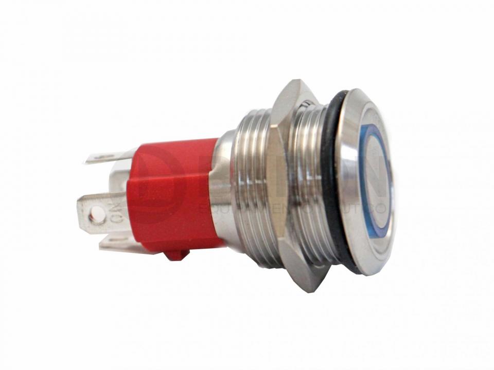 Tablero, switch, llave - Switch, llave - Boton ON/OFF Inox Aro