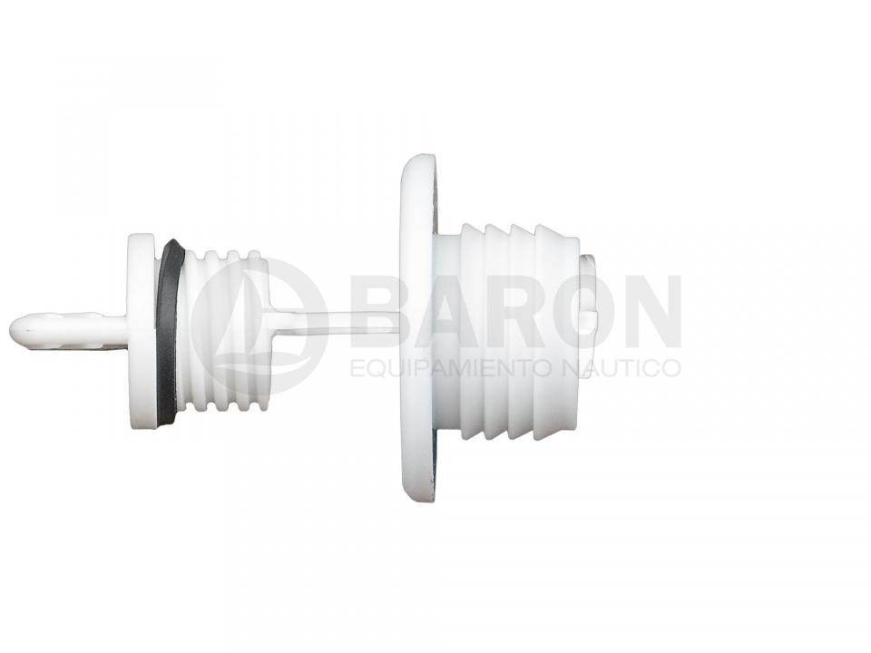 2 Tapones De Drenaje De Goma BONSICOKY - Para Fregaderos De 1-1/8" A 1-1/4", Con Anillo Colgante, Blanco, Cocina Y Baño