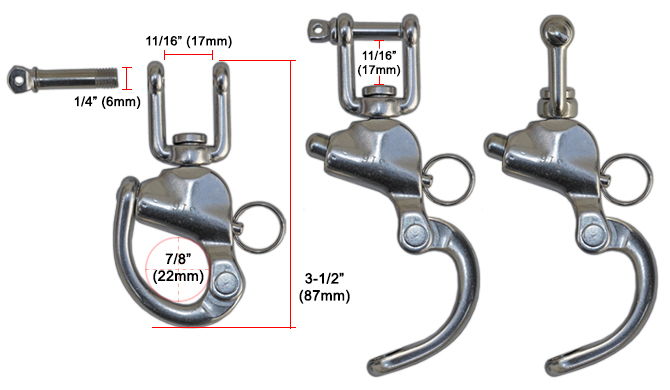 Automático de acero inoxidable Driza 2 - Grillete 87mm