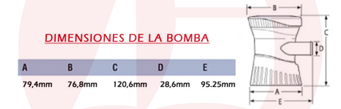 Bomba de achique eléctrica Tsunami 1200 GPH - 12V