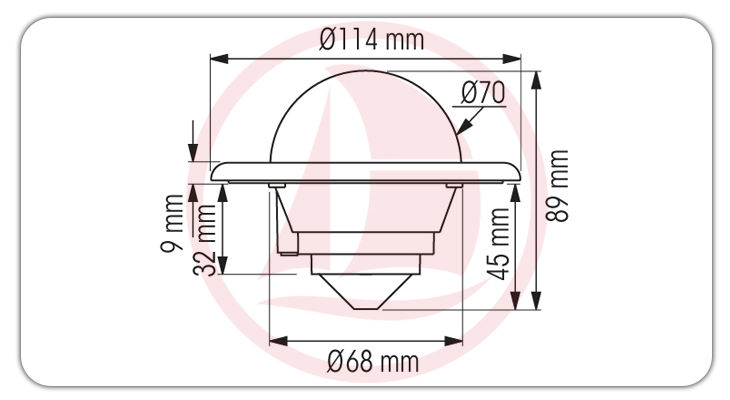 Compas Mini-C horizontal o vertical blanco rosa blanca