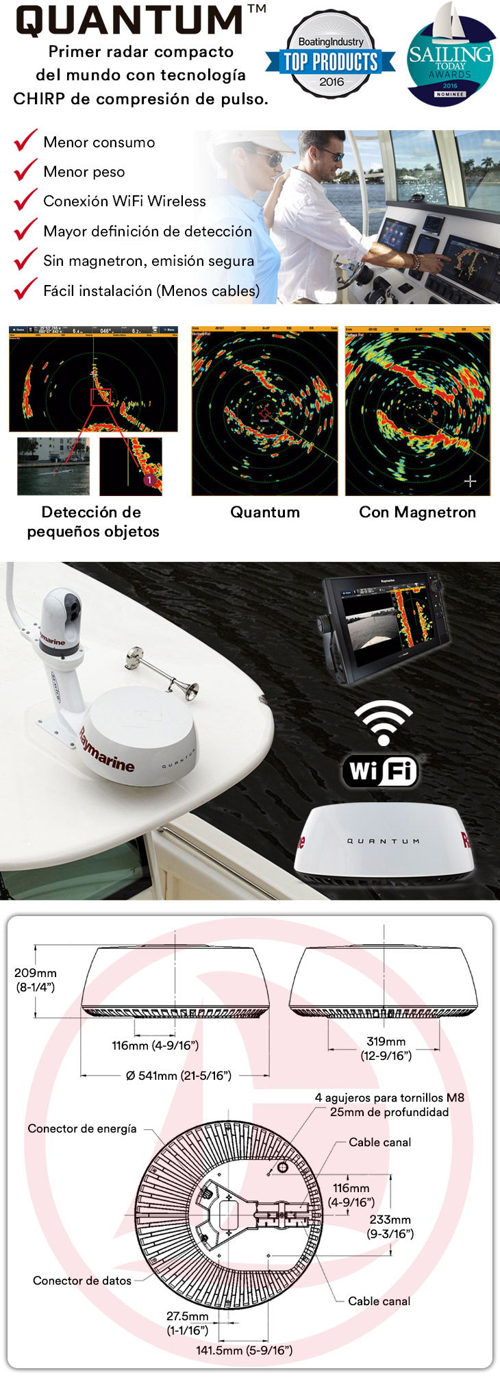 Radar inalámbrico Quantum Q24C 18