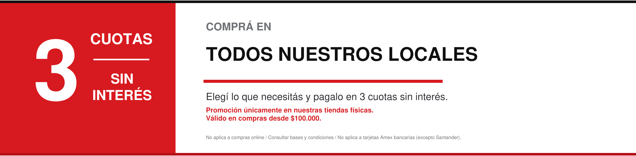 3 cuotas